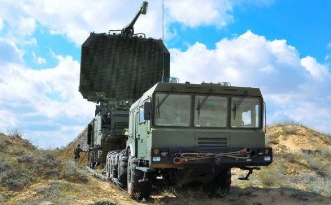 91N6E Big Bird radar deployed on 8x8 chassis