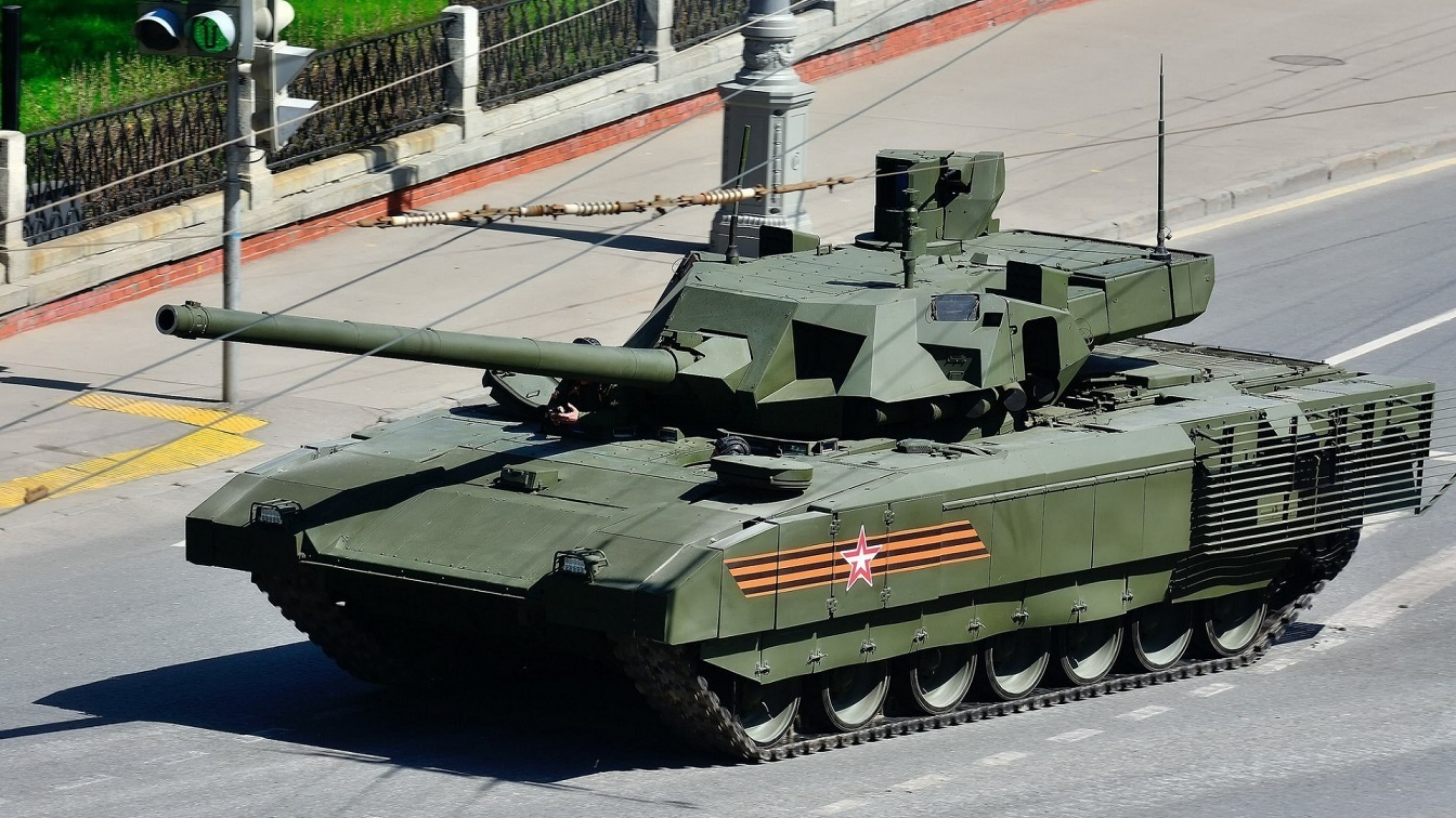 T-14 Armata tank on a street