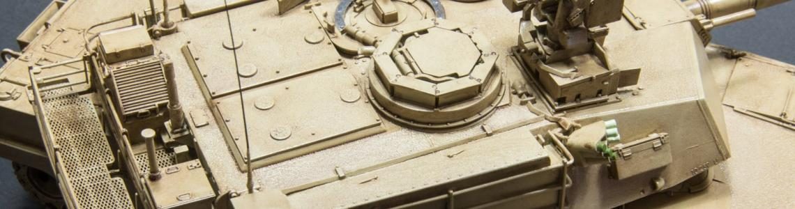 M1A2 turret roof and bustle