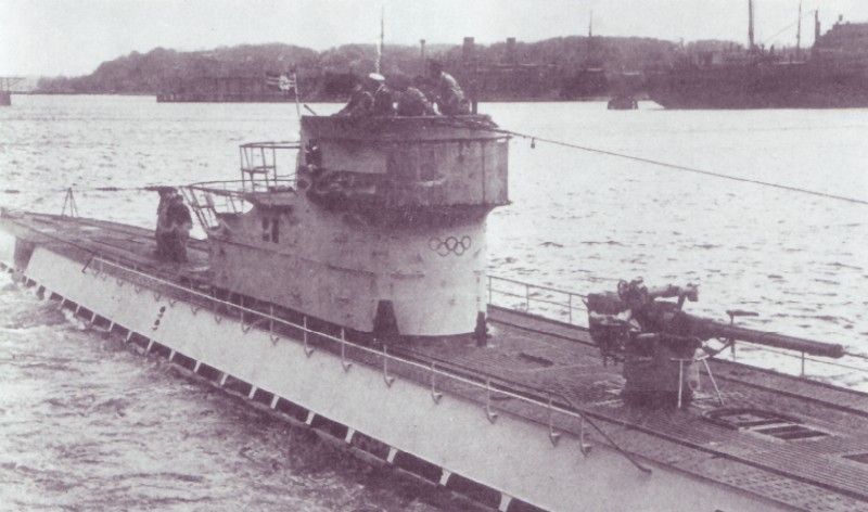 U-537 in harbor