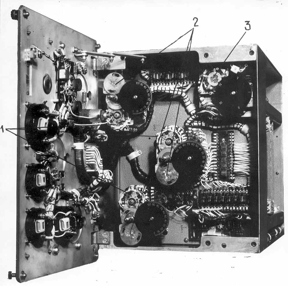 R-140 power amplifier with front panel lowered